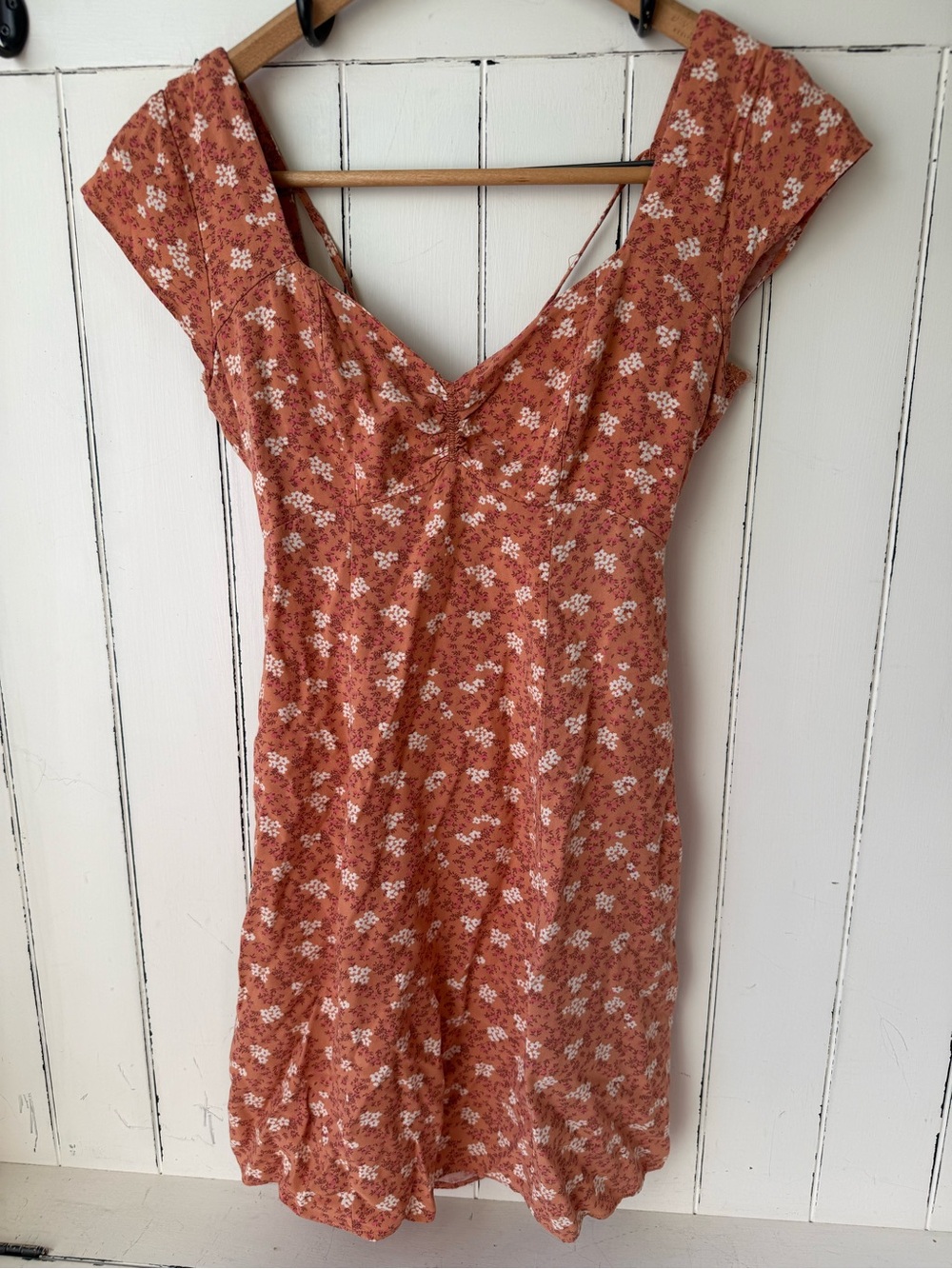 Aeropostale Floral Mini Dress | Cottagecore Sweetheart Neckline Sundress